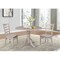 International Concepts Square 42 in Dual Drop Leaf Table with 2 Emily Side Chairs, Washed Gray Taupe, 42 W, 42 L, Wood K09-42DP-C617P - alternate 4